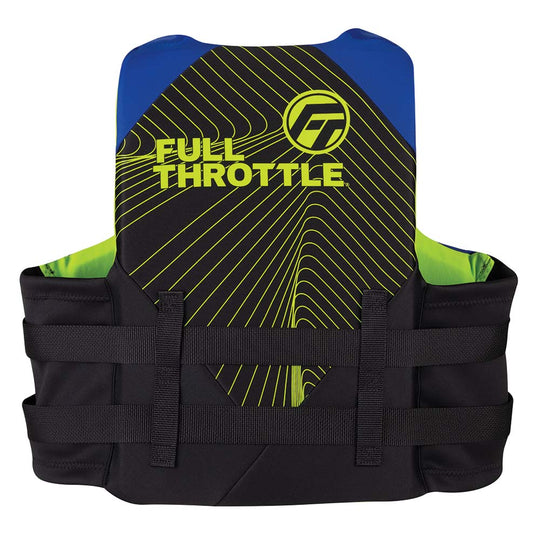 Full Throttle Adult Rapid-Dry Life Jacket - L/XL - Blue/Black - Deckhand Marine Supply