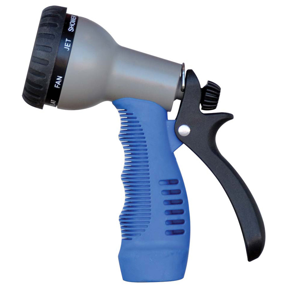 HoseCoil Rubber Tip Nozzle w/9 Pattern Adjustable Spray Head  Comfort Grip - Deckhand Marine Supply