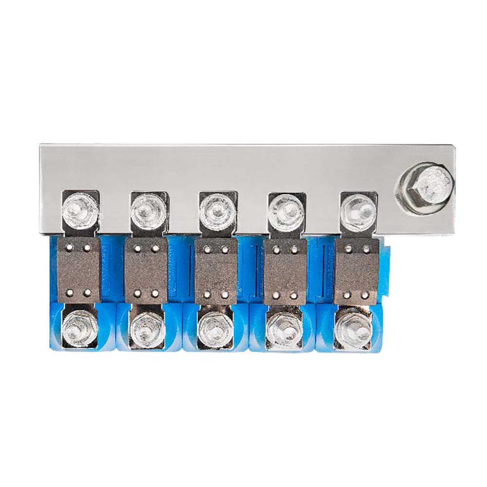 Victron Busbar to Connect 5 Mega Fuse Holders - Busbar Only Fuse Holders Sold Separately - Deckhand Marine Supply