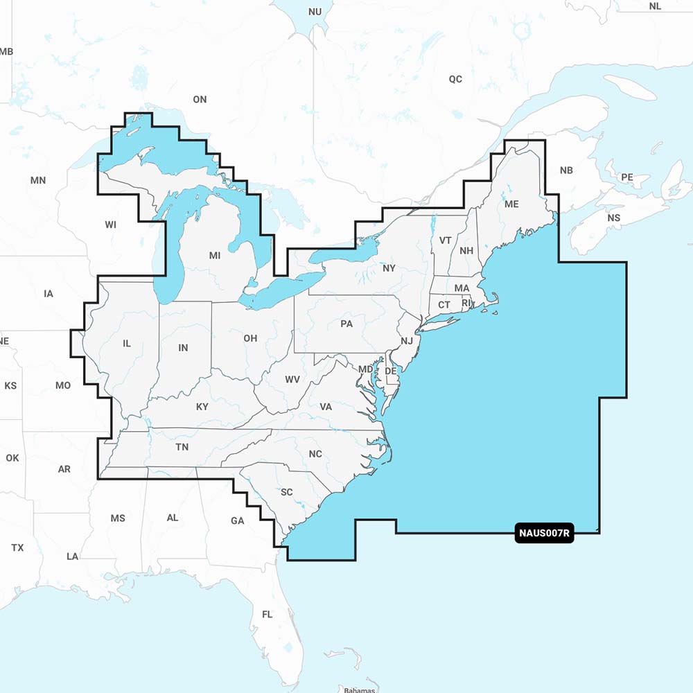 Navionics NAUS007R - U.S. East - Navionics+ - Deckhand Marine Supply