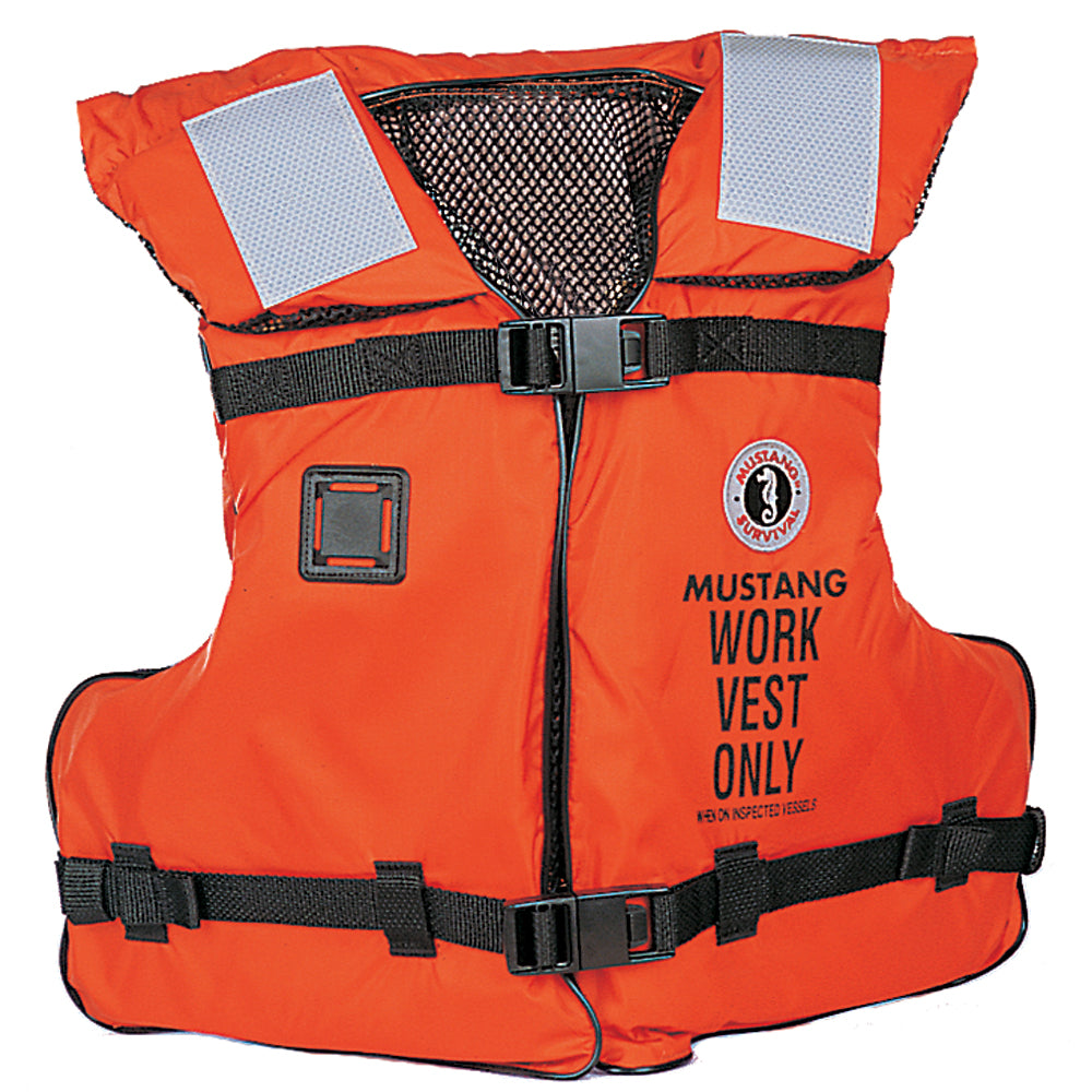 Mustang Type III/V Work Vest - Orange - Adult Universal - Deckhand Marine Supply