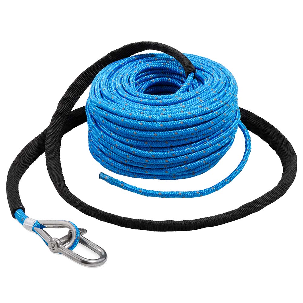 TRAC Outdoors Anchor Rope - 3/16" x 100 w/SS Shackle - Deckhand Marine Supply