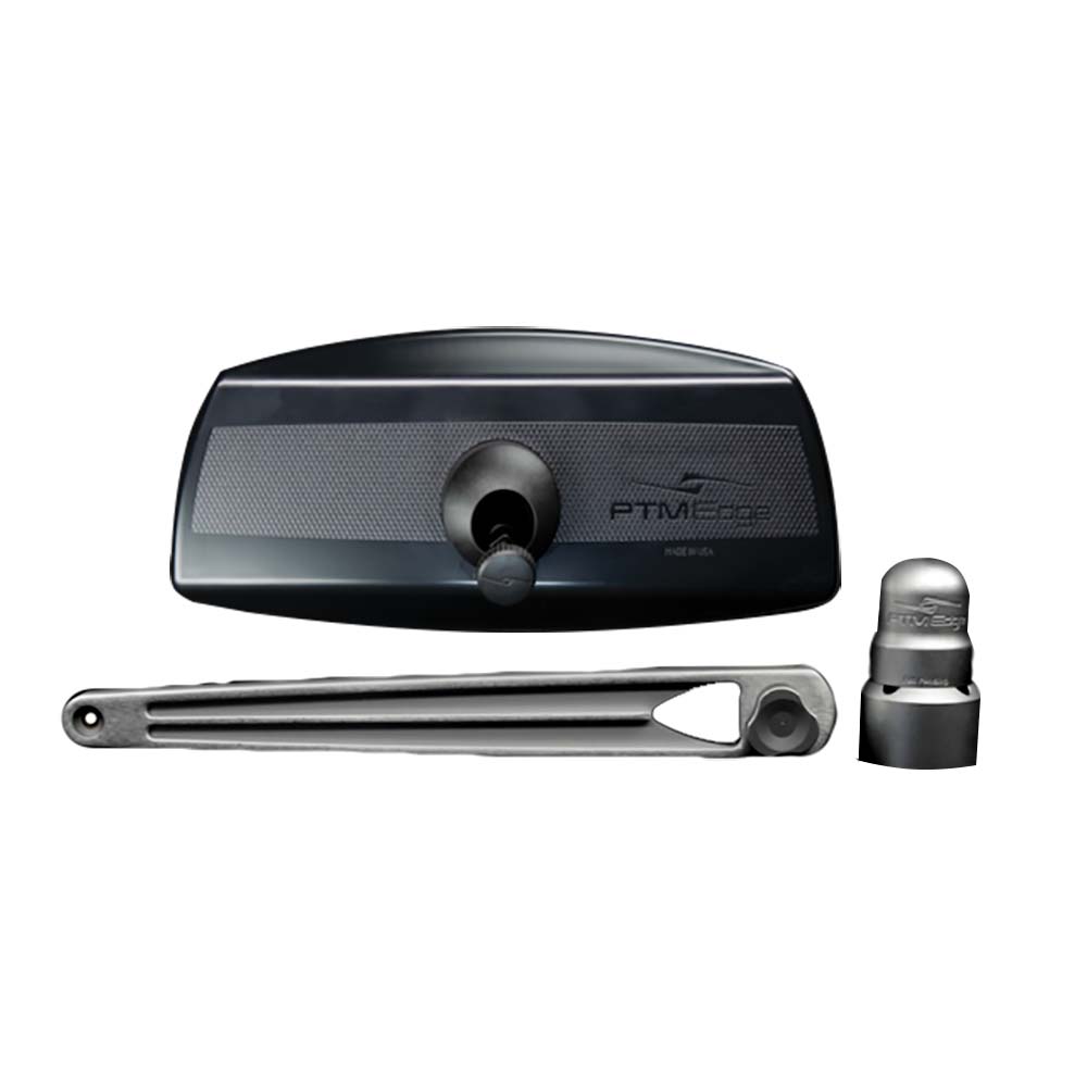 PTM Edge UCX-17 PRO Pontoon Mirror/Bracket Kit - Titanium Grey - Deckhand Marine Supply