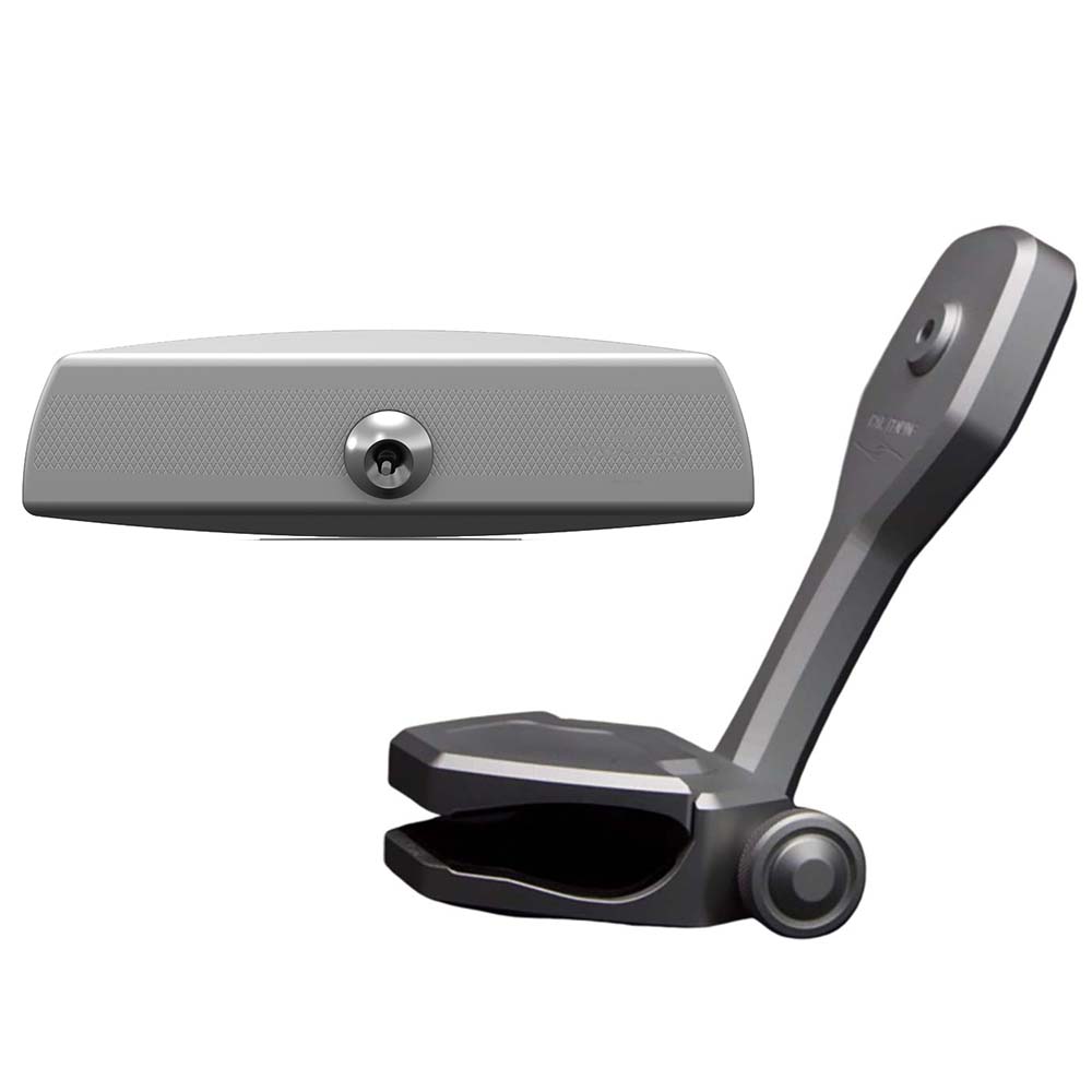 PTM Edge Mirror/Bracket Kit w/VR-140 Elite Mirror  ZXR-320 (Titanium Grey) - Deckhand Marine Supply
