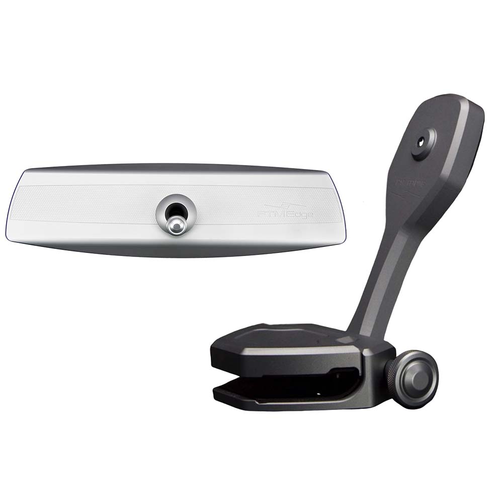 PTM Edge Mirror/Bracket Kit w/VR-140 Elite Mirror  ZXR-360 (Titanium Grey) - Deckhand Marine Supply