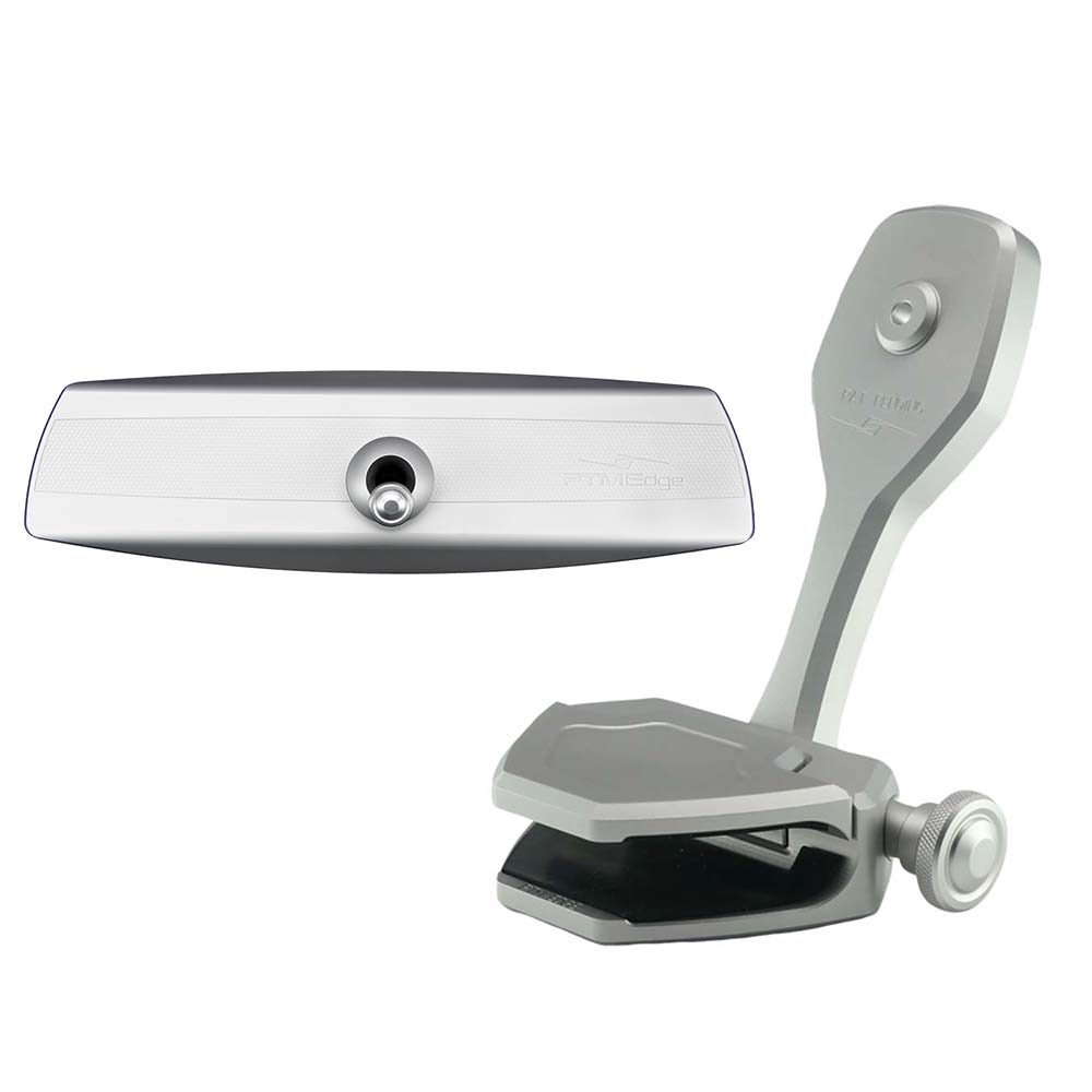 PTM Edge Mirror/Bracket Kit w/VR-140 Elite Mirror  ZXR-361 (Silver) - Deckhand Marine Supply