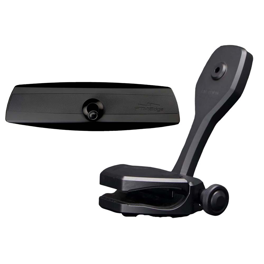 PTM Edge Mirror/Bracket Kit w/VR-140 Elite Mirror  ZXR-361 (Black) - Deckhand Marine Supply