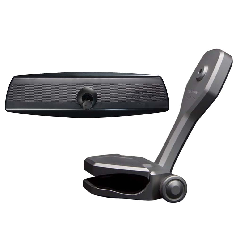 PTM Edge Mirror/Bracket Kit w/VR-140 PRO Mirror  ZXR-320 (Titanium Grey) - Deckhand Marine Supply