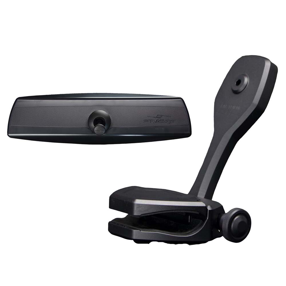PTM Edge Mirror/Bracket Kit with VR-140 PRO Mirror  ZXR-320 (Black) - Deckhand Marine Supply
