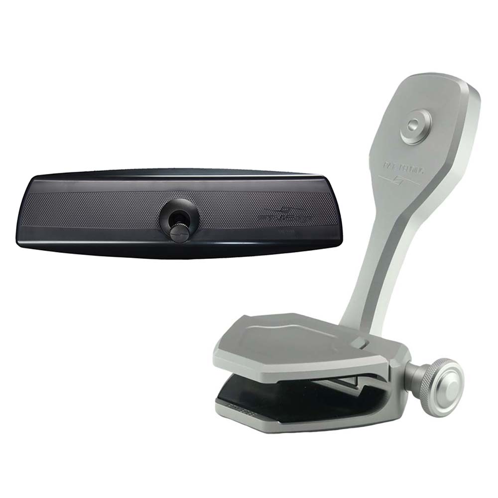 PTM Edge Mirror/Bracket Kit w/VR-140 PRO Mirror  ZXR-360 (Silver) - Deckhand Marine Supply
