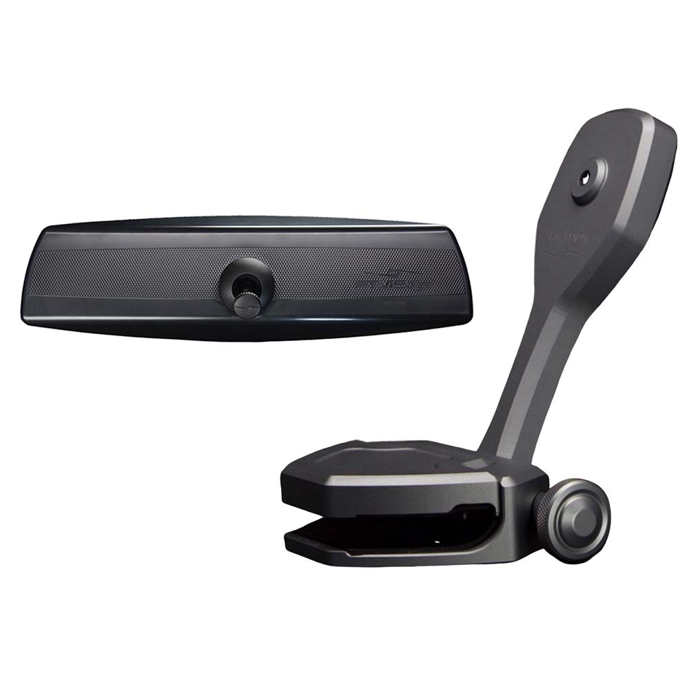 PTM Edge Mirror/Bracket Kit w/VR-140 PRO Mirror  ZXR-360 (Titanium Grey) - Deckhand Marine Supply