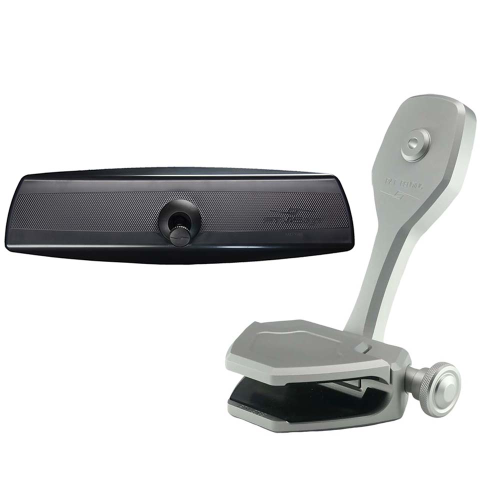 PTM Edge Mirror/Bracket Kit w/VR-140 PRO Mirror  ZXR-361 (Silver) - Deckhand Marine Supply