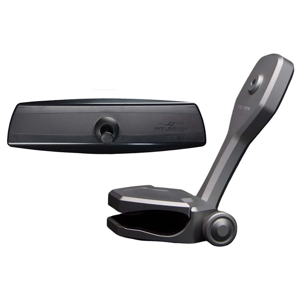 PTM Edge Mirror/Bracket Kit w/VR-140 PRO Mirror  ZXR-361 (Titanium Grey) - Deckhand Marine Supply