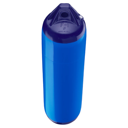 Polyform F-1 Twin Eye Fender 6" x 24" - Blue - Deckhand Marine Supply