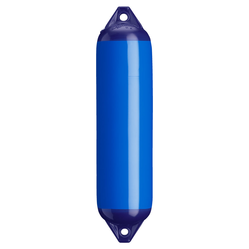Polyform F-1 Twin Eye Fender 6" x 24" - Blue - Deckhand Marine Supply