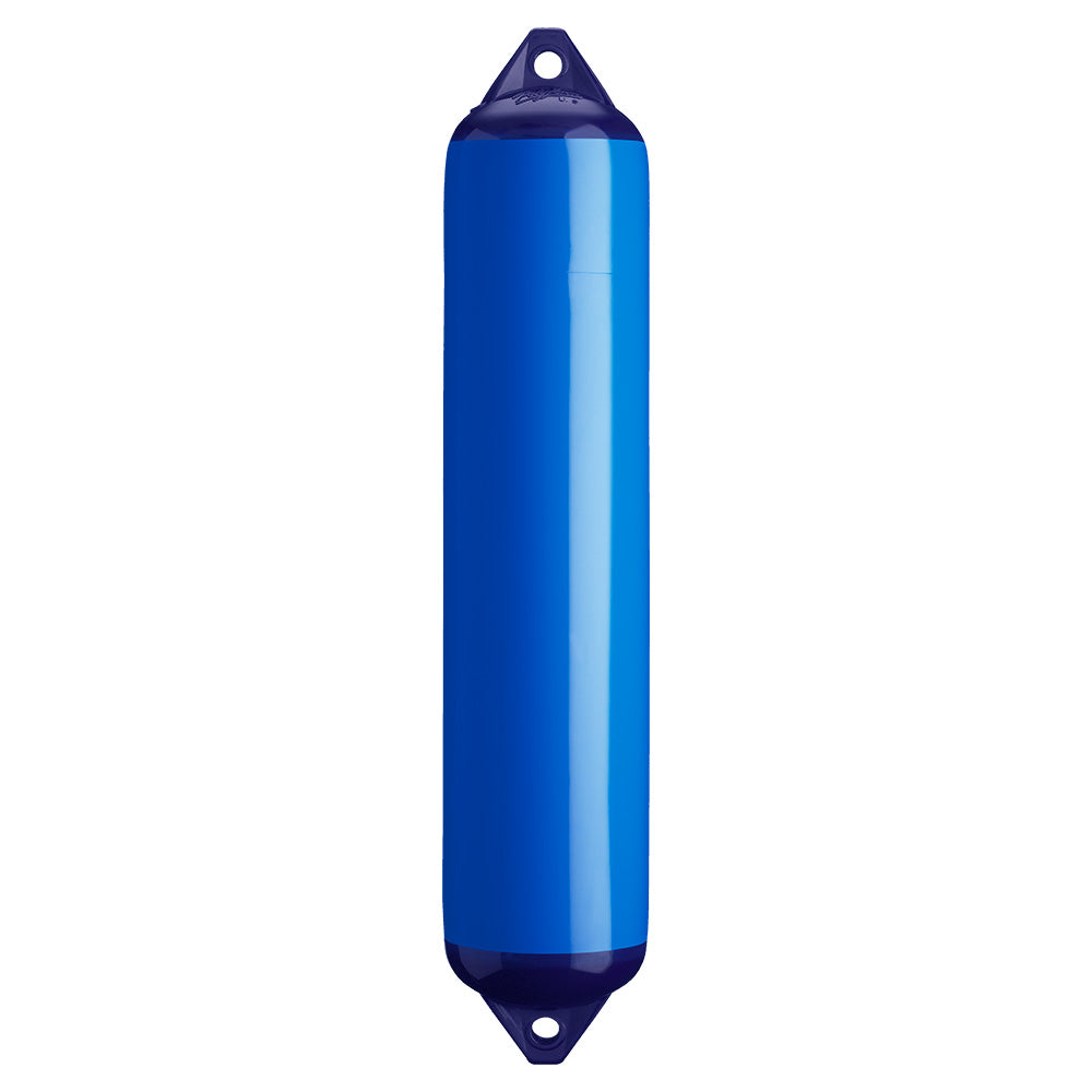 Polyform F-4 Twin Eye Fender 8.5" x 40.5" - Blue - Deckhand Marine Supply