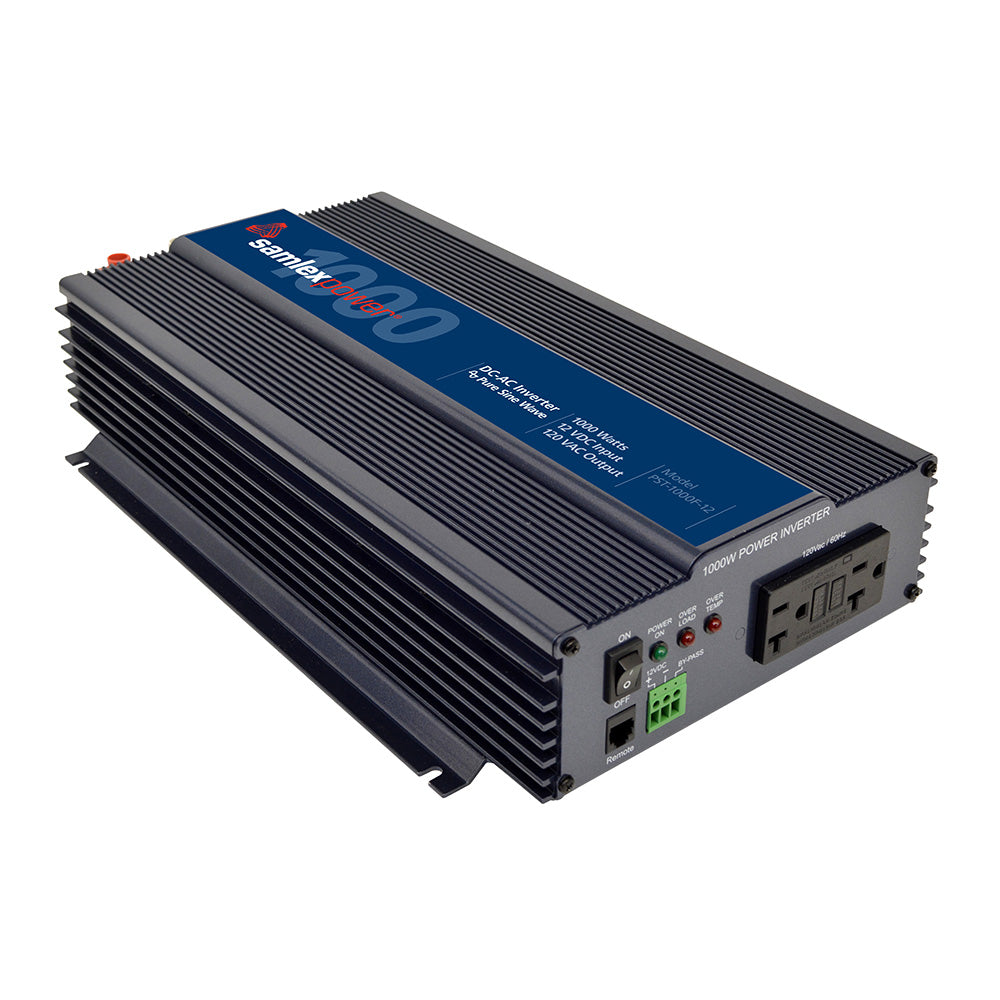Samlex PST-1000F-12 1000W Pure Sine Wave Inverter - 12V Input 120VAC Output - Deckhand Marine Supply