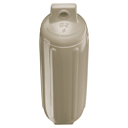 Polyform G-2 Twin Eye Fender 4.5" x 15.5" - Sand - Deckhand Marine Supply
