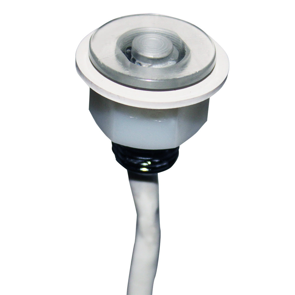 Shadow-Caster Round Accent Light RGB Clear Polycarbonate Housing - Deckhand Marine Supply