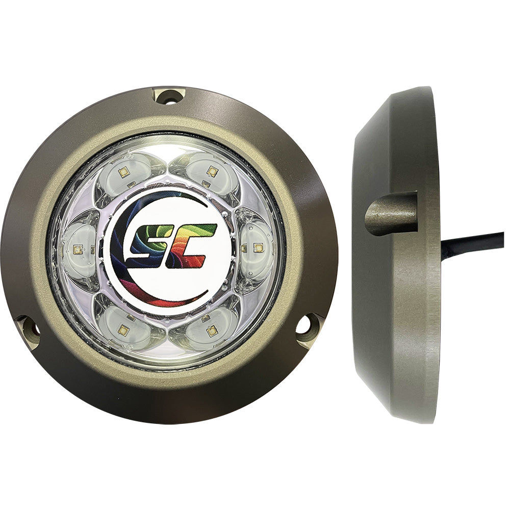 Shadow-Caster SC3 Series Underwater Light - Full-Color Change - 12-Color Standard or Unlimited Colors w/Shadow-NET - Deckhand Marine Supply