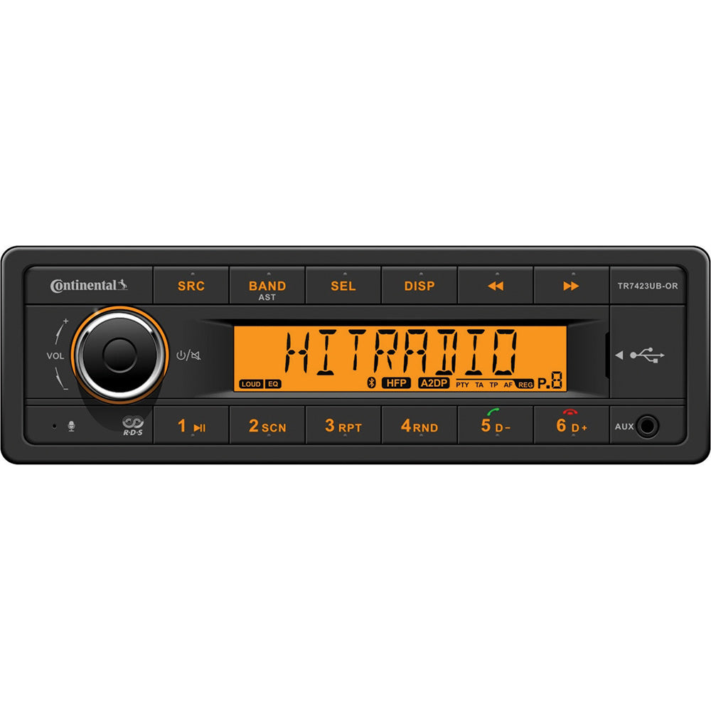 Continental Stereo w/AM/FM/BT/USB - 24V - Deckhand Marine Supply