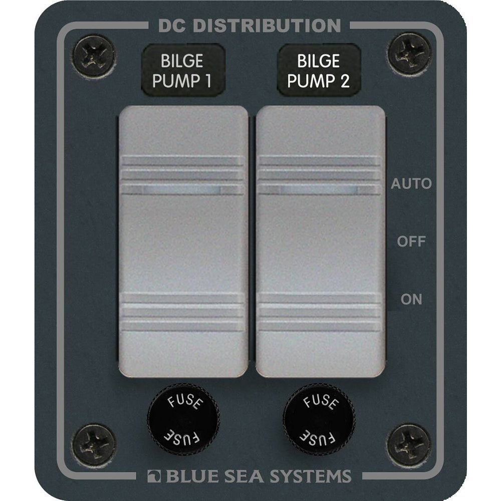 Blue Sea 8664 Contura 2 Bilge Pump Control Panel - Deckhand Marine Supply