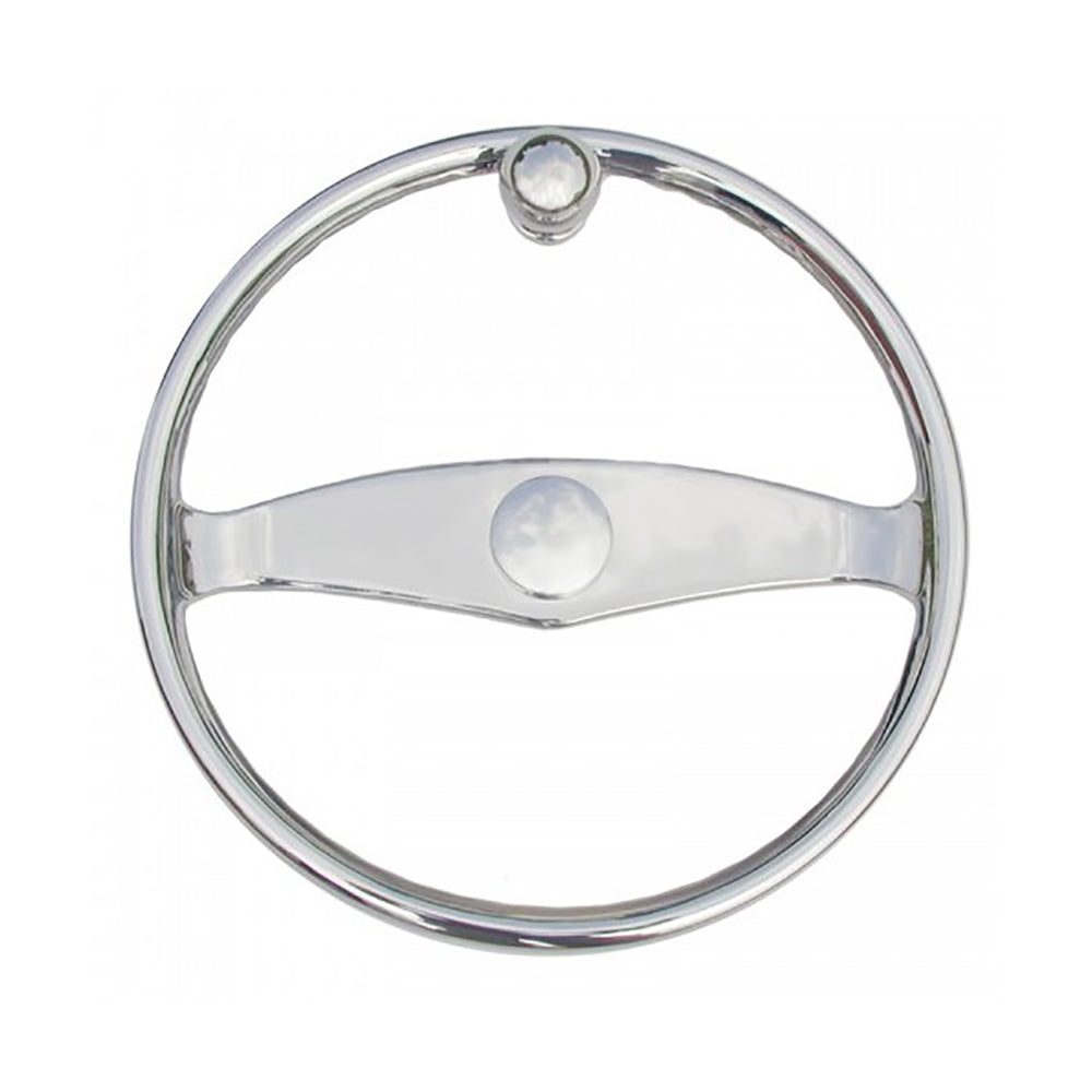 Schmitt Marine - Ongaro Wheel - 15.5" w/Knob for 3/4" Teleflex Tapered Shaft - Deckhand Marine Supply