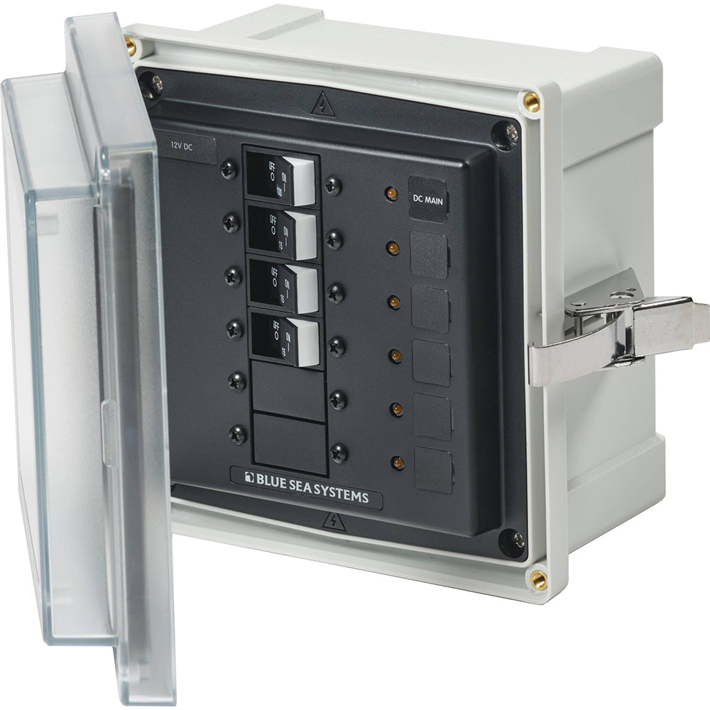 Blue Sea 3135 - SMS Panel Enclosure w/UL Main  3 Branch (12/24V) - 12/24V DC - Deckhand Marine Supply