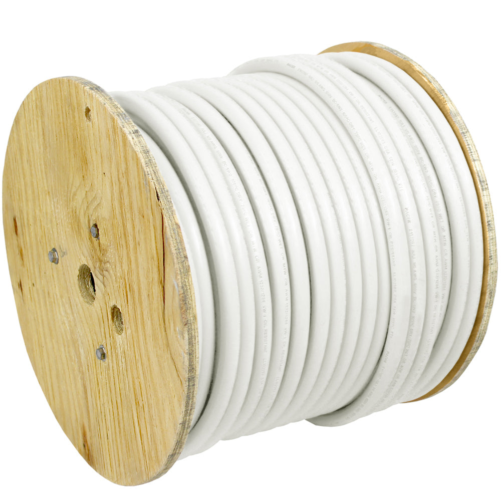 Pacer White 6 AWG Battery Cable - 250 - Deckhand Marine Supply