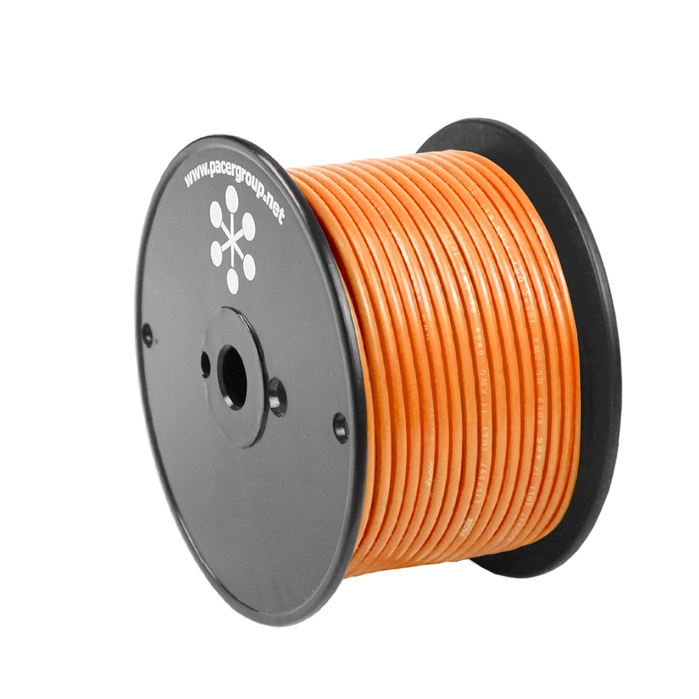 Pacer Orange 18 AWG Primary Wire - 100 - Deckhand Marine Supply