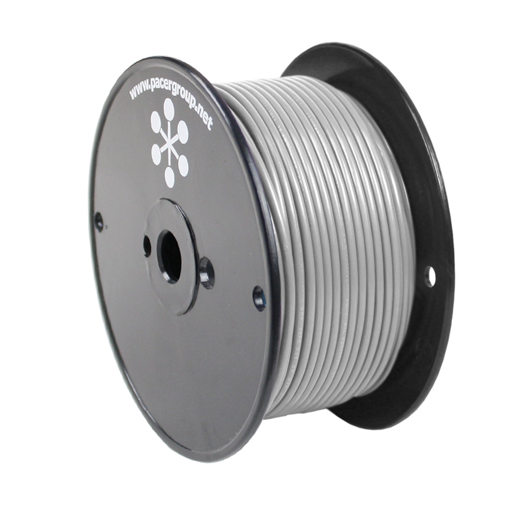Pacer Grey 18 AWG Primary Wire - 250 - Deckhand Marine Supply