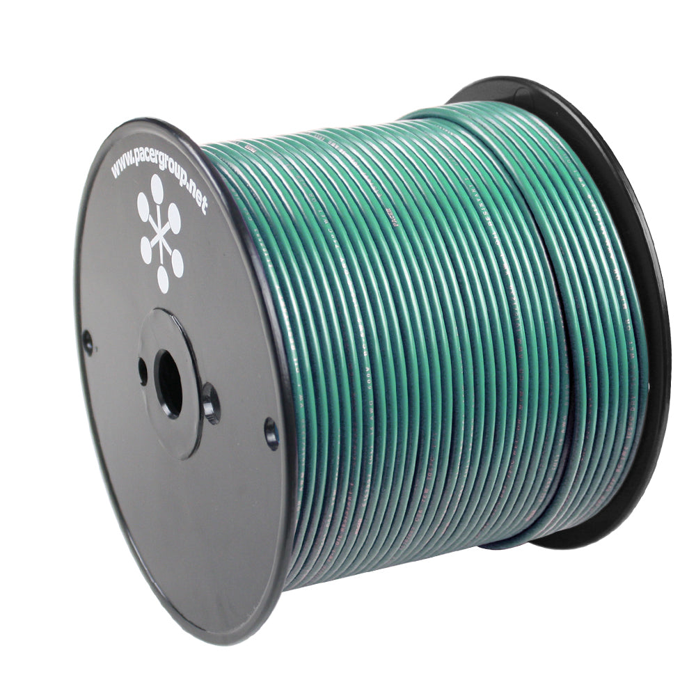 Pacer Green 18 AWG Primary Wire - 500 - Deckhand Marine Supply