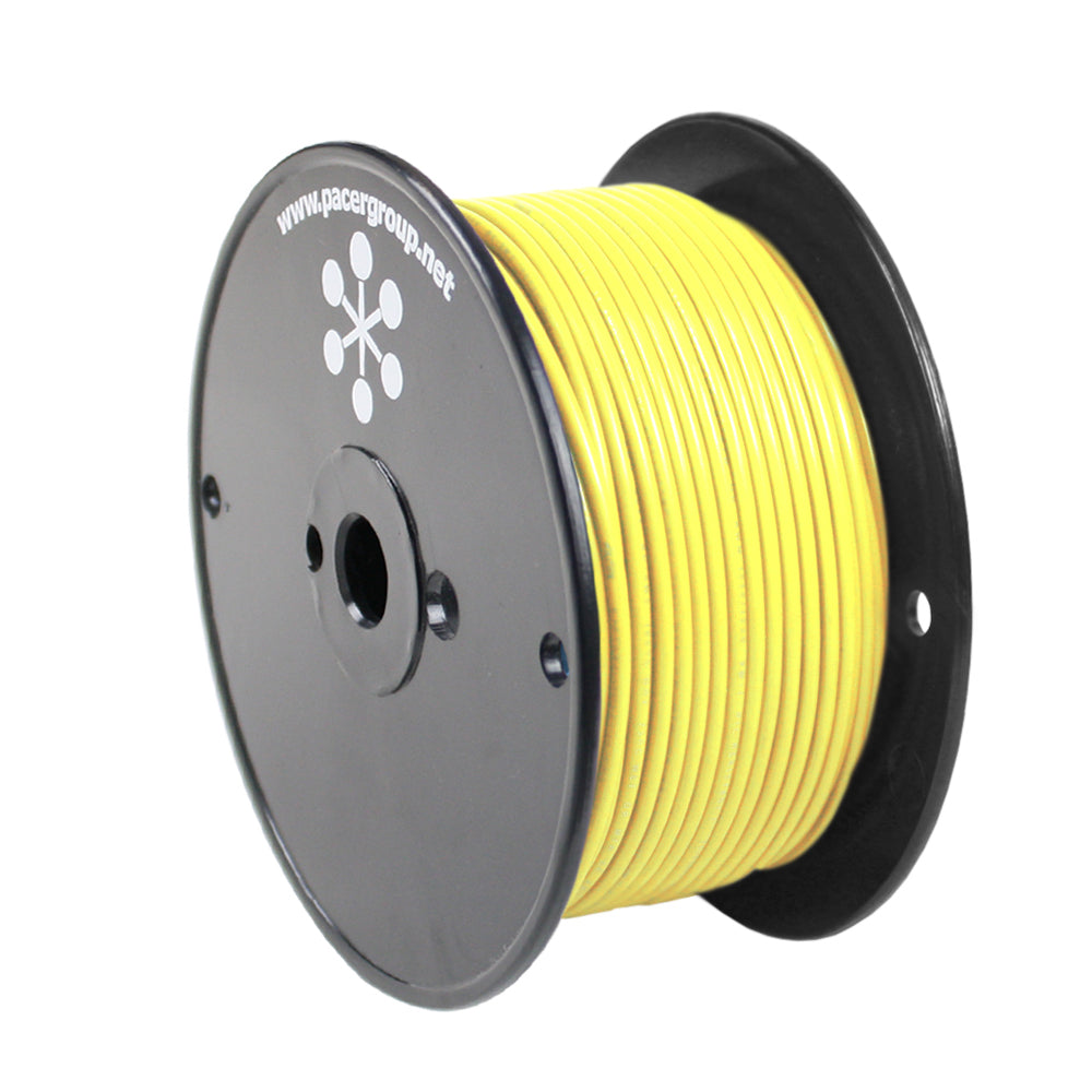 Pacer Yellow 16 AWG Primary Wire - 250 - Deckhand Marine Supply