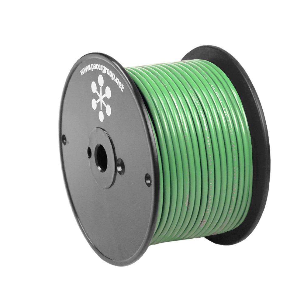 Pacer Light Green 14 AWG Primary Wire - 100 - Deckhand Marine Supply