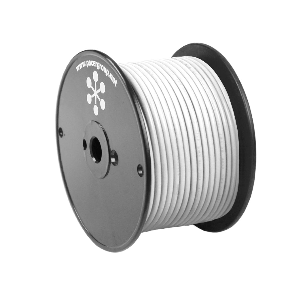 Pacer White 8 AWG Primary Wire - 100 - Deckhand Marine Supply