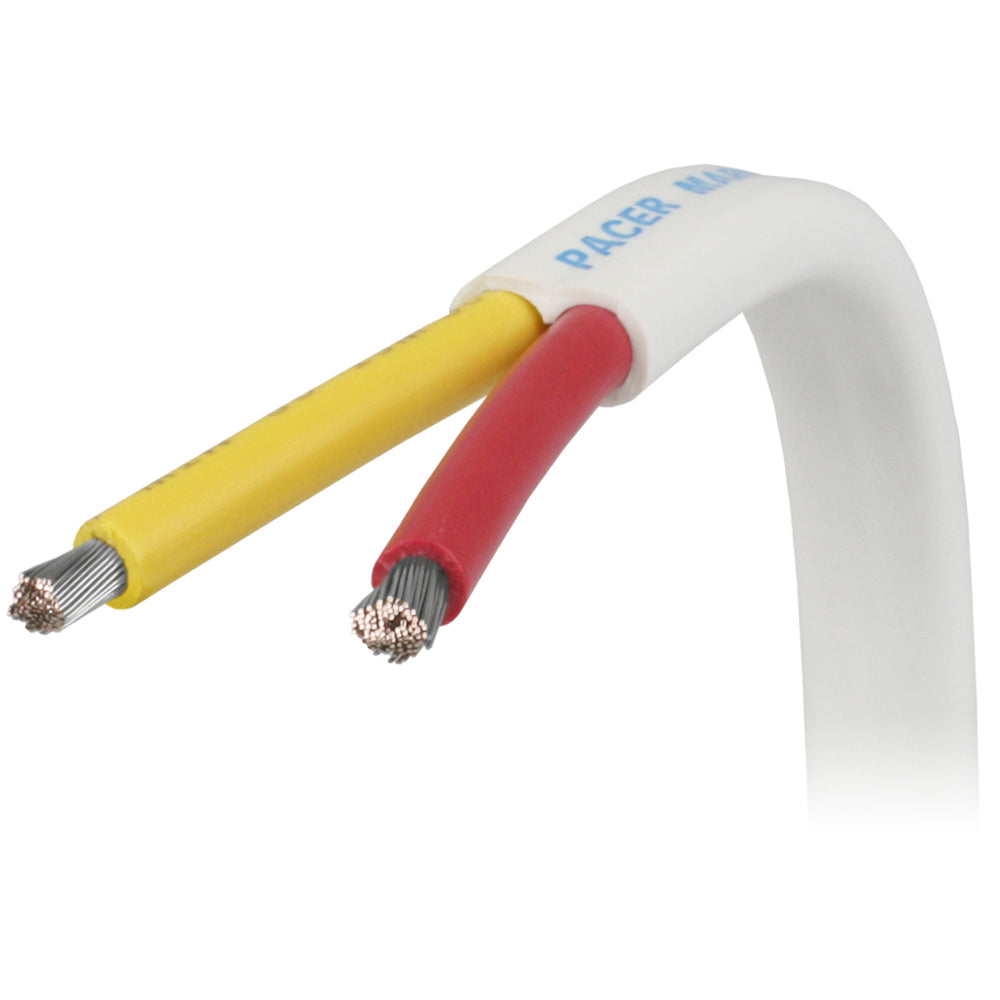 Pacer 16/2 AWG Safety Duplex Cable - Flat Cable - Red/Yellow - 100' - Deckhand Marine Supply