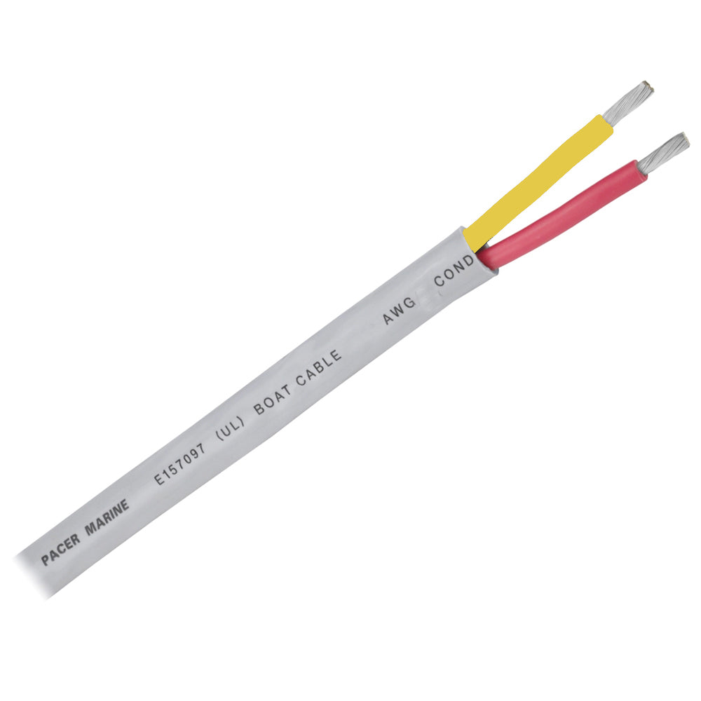 Pacer 16/2 AWG Round Safety Duplex Cable - Red/Yellow - 250 - Deckhand Marine Supply