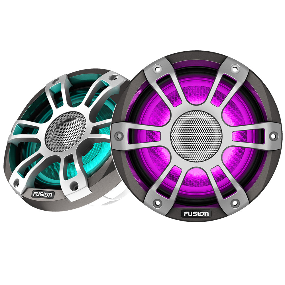 Fusion Signature Series 3i 7.7" CRGBW Sports Speakers - Grey - Deckhand Marine Supply