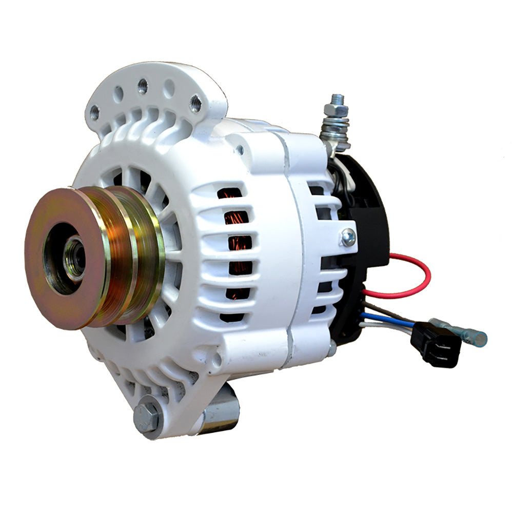 Balmar Alternator 120 AMP 12V 1-2" Single Foot Spindle Mount Dual Vee Pulley w/Isolated Ground - Deckhand Marine Supply