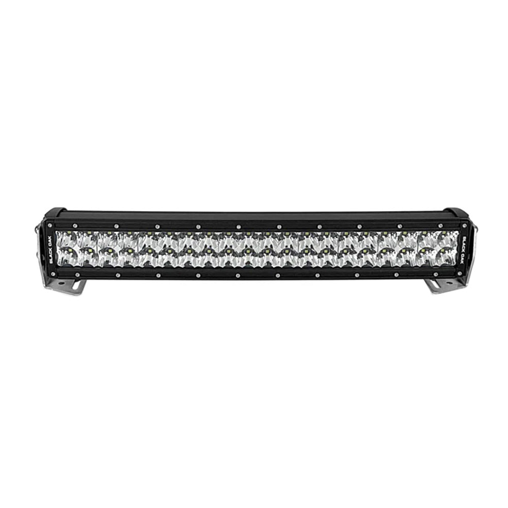 Black Oak Pro Series 3.0 Curved Double Row 20" LED Light Bar - Combo Optics - Black Housing - Deckhand Marine Supply