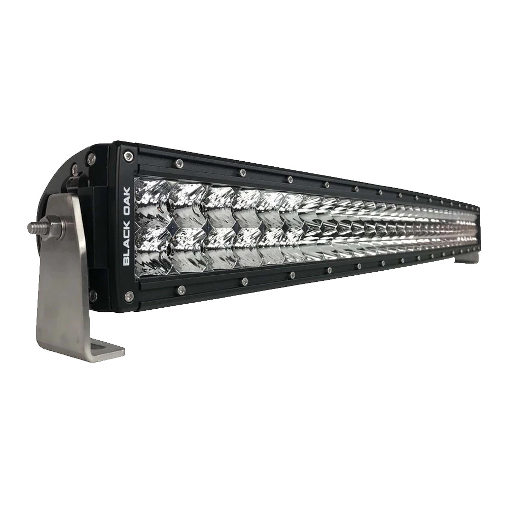 Black Oak Pro Series 3.0 Curved Double Row 30" LED Light Bar - Combo Optics - Black Housing - Deckhand Marine Supply