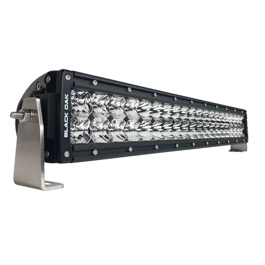 Black Oak Pro Series 3.0 Double Row 20" LED Light Bar - Combo Optics - Black Housing - Deckhand Marine Supply