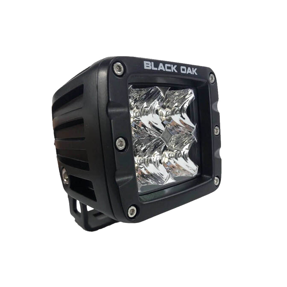 Black Oak 2" LED Pod Light - Spot Optics - Black Housing - Pro Series 3.0 - Deckhand Marine Supply
