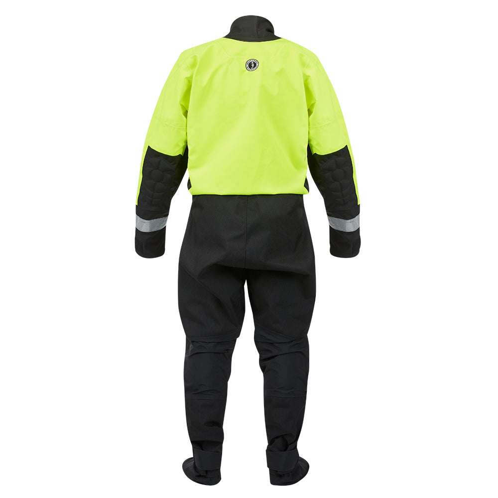Mustang MSD576 Water Rescue Dry Suit - Fluorescent Yellow Green-Black - Medium - Deckhand Marine Supply