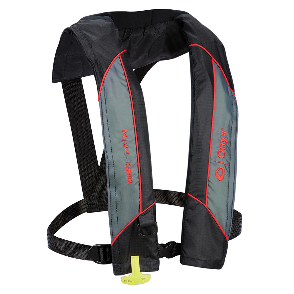 Onyx M-24 Essential Manual Inflatable Life Jacket - Red - Adult Universal - Deckhand Marine Supply