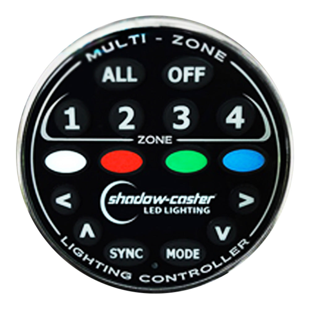 Shadow-Caster Round Zone Controller 4 Channel Remote f/MZ-LC or SCM-LC - Deckhand Marine Supply