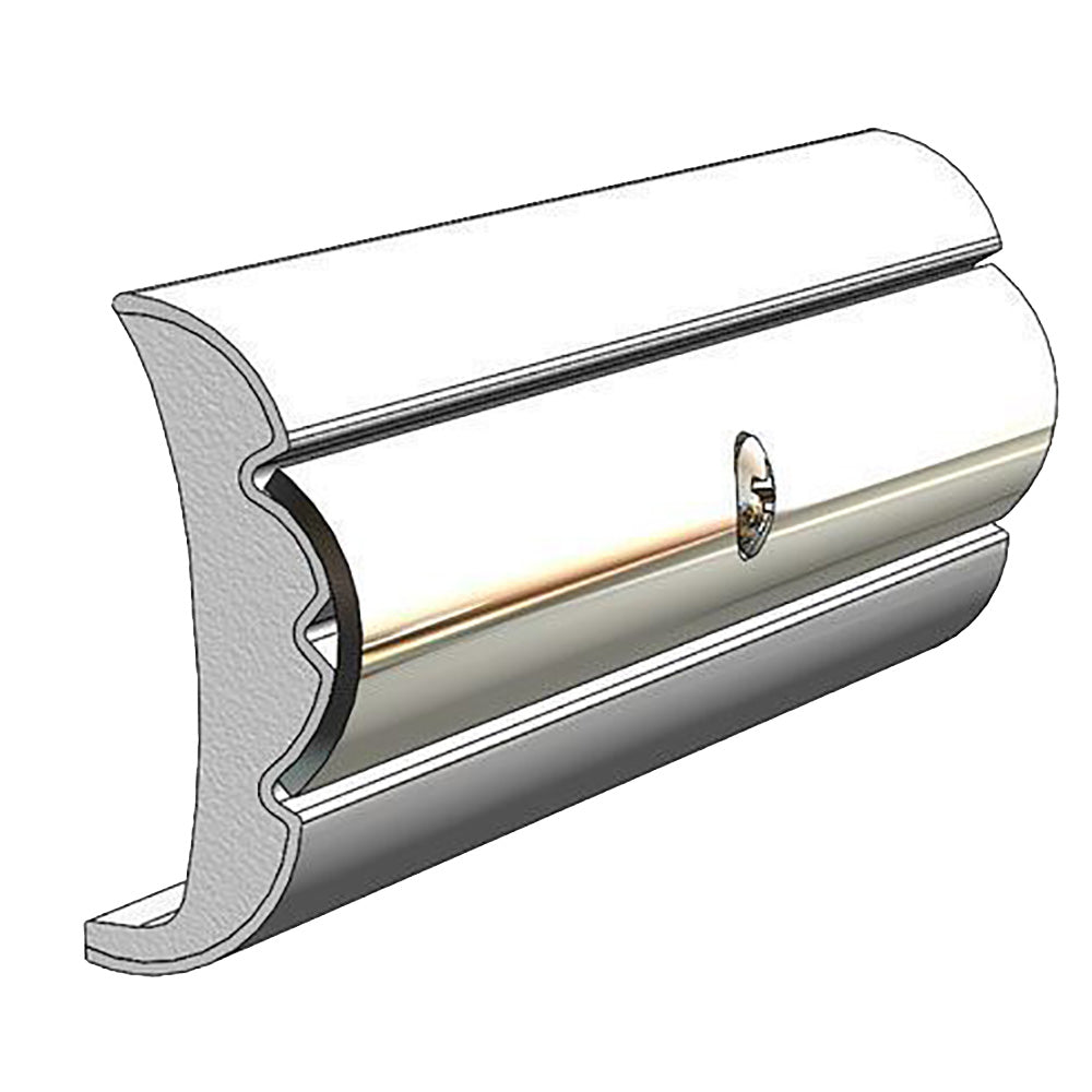 TACO Rigid Vinyl Flex-Core Rub Rail 1.58" x .635" - Frosty White 60 - Deckhand Marine Supply