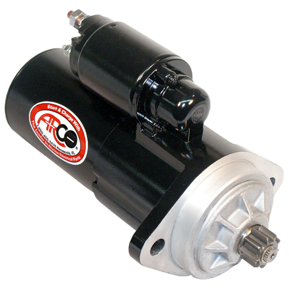 ARCO Marine Top Mount Inboard Starter w/Gear Reduction & Counter Clockwise Rotation - Deckhand Marine Supply