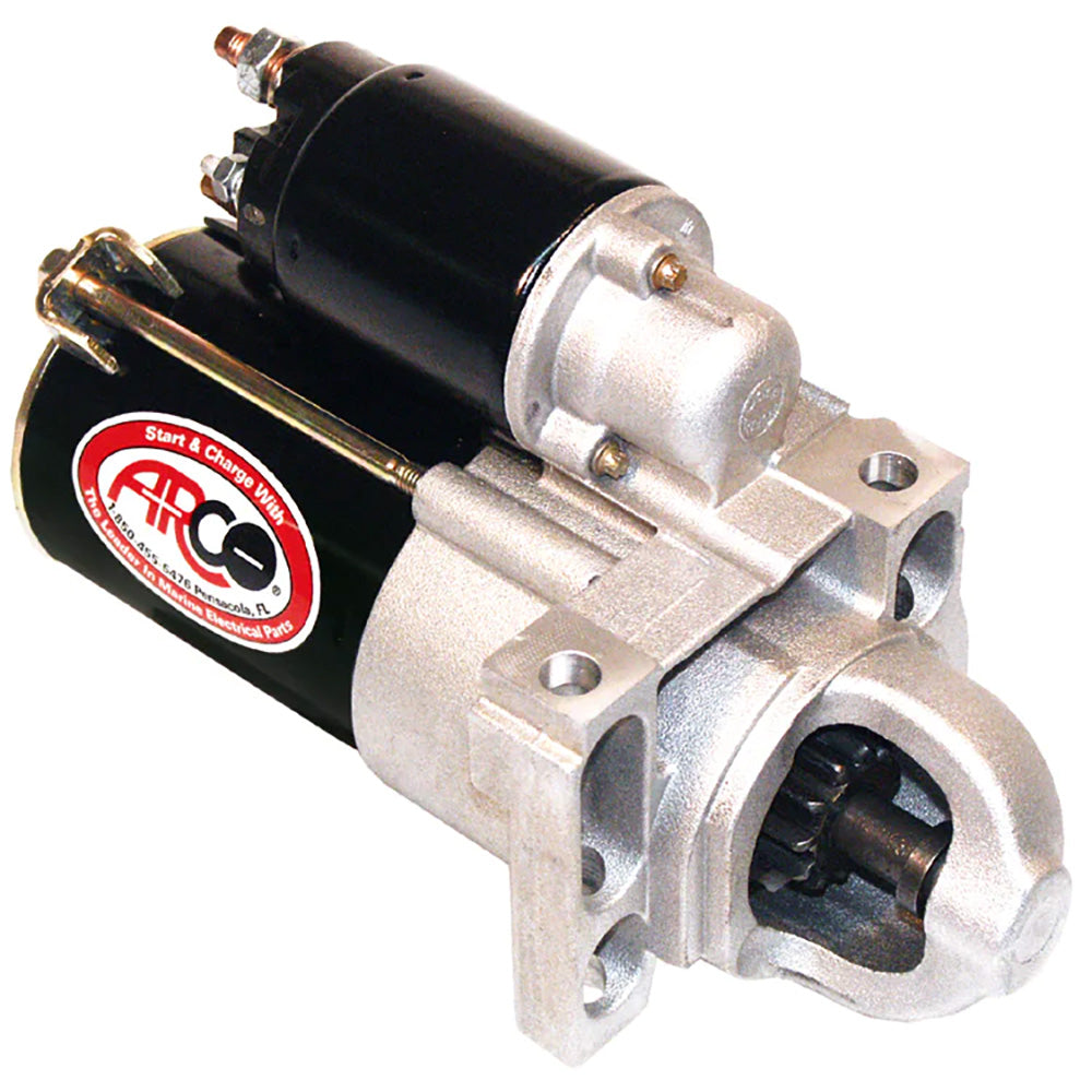ARCO Marine Top Mount Inboard Starter w/Gear Reduction - Counter Clockwise Rotation - Deckhand Marine Supply