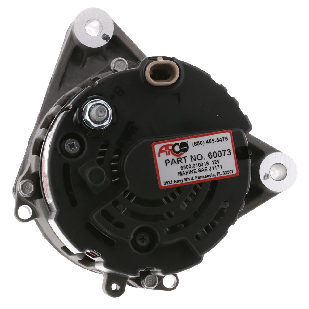 ARCO Marine Premium Replacement Inboard Alternator w/55mm Multi-Groove Pulley - 12V 65A - Deckhand Marine Supply
